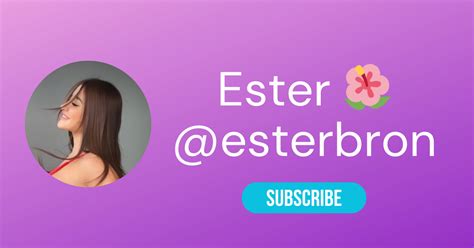 esterbron onlyfans|Watch Esterbron video